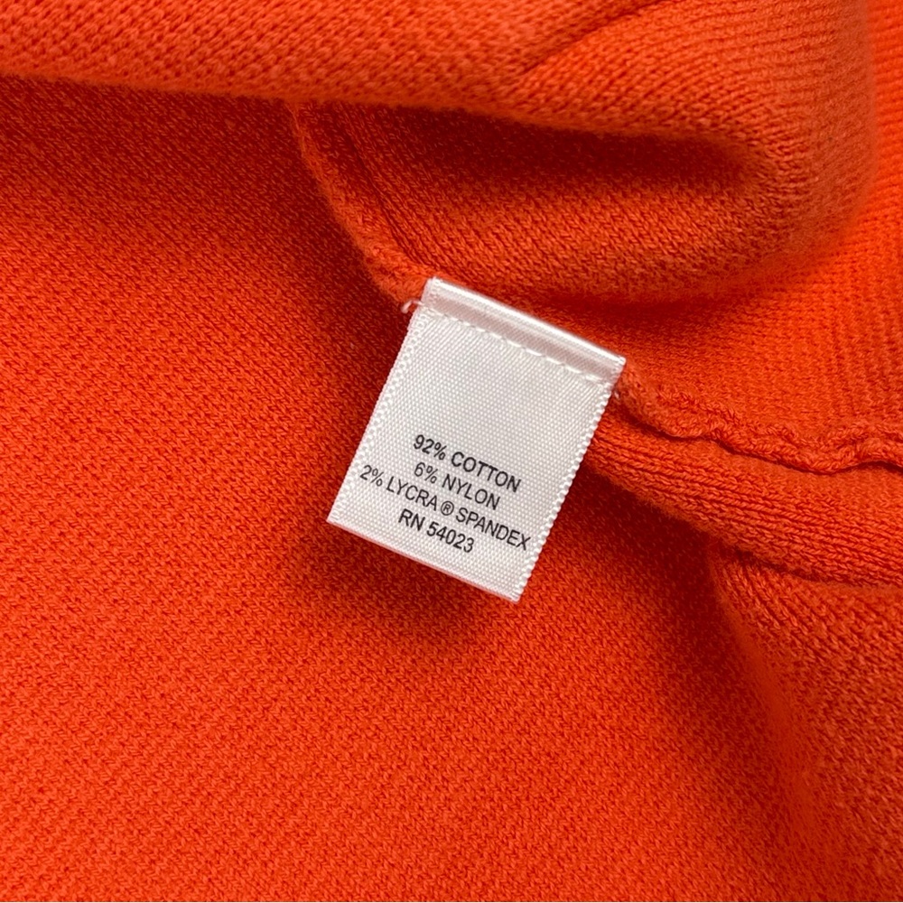 Banana Republic Orange Cardigan Sweater Gold Button Detail Size Small - Picture 9 of 14